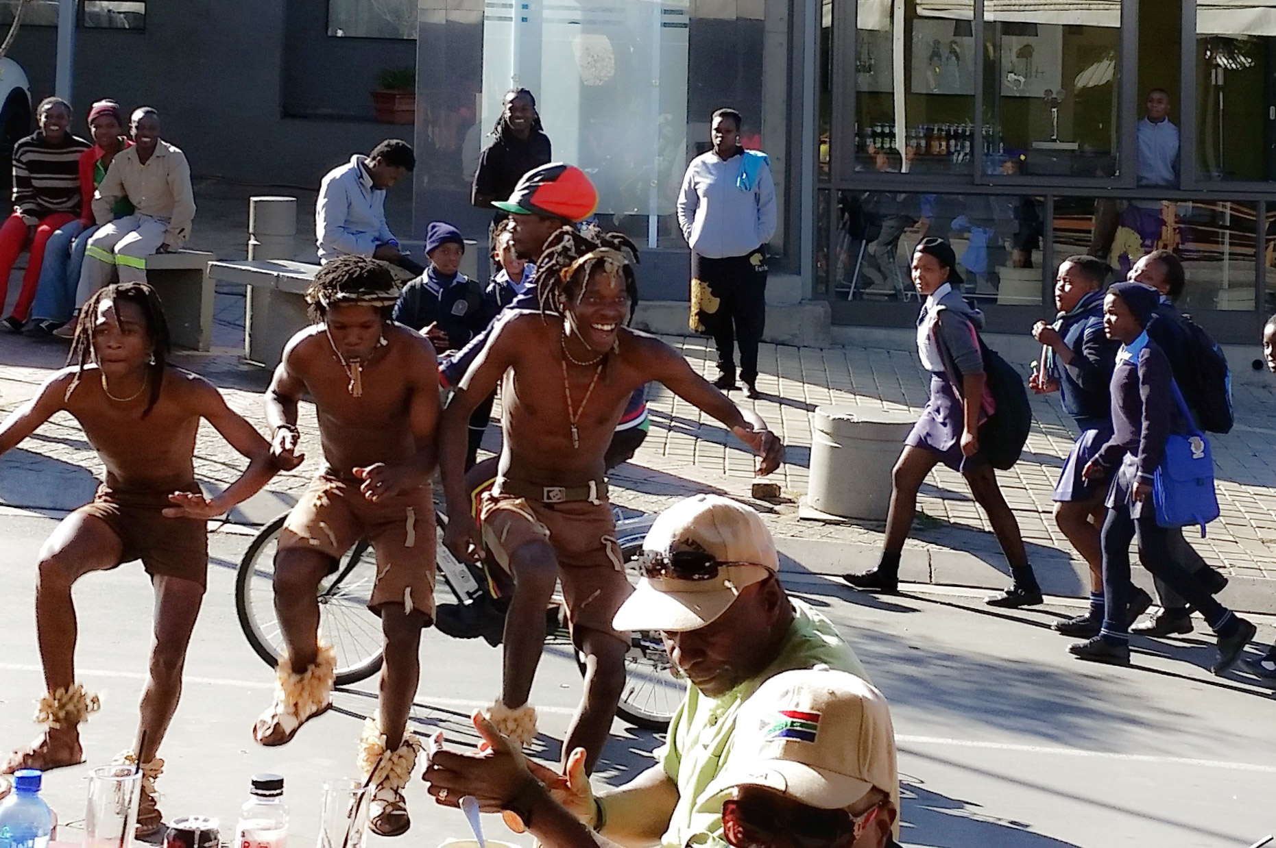 Students Watch Performers in Soweto